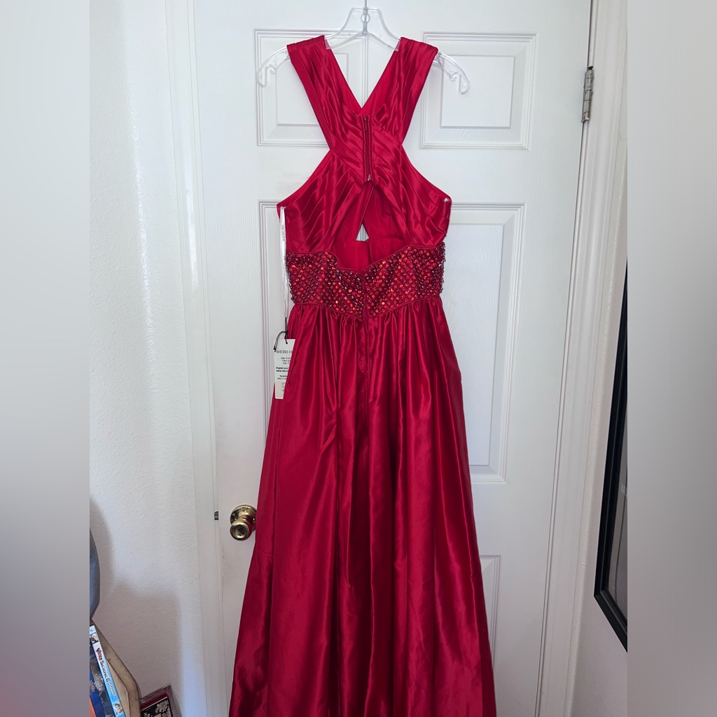 Red Sherri Hill Gown Size 10